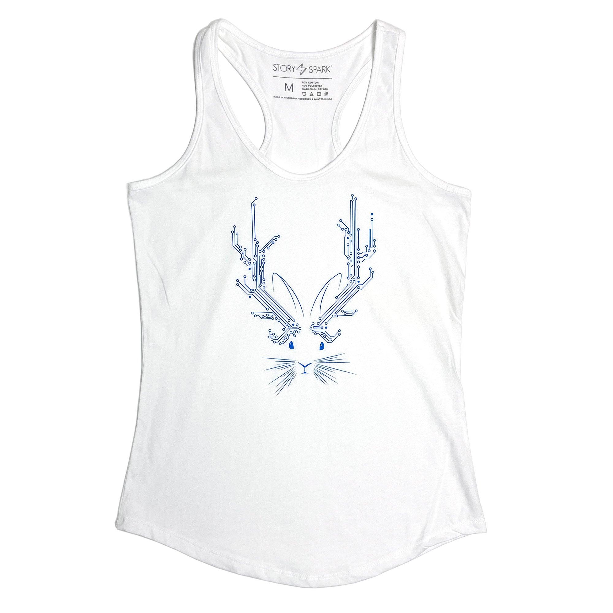 Jackalope Womens Tank (White)