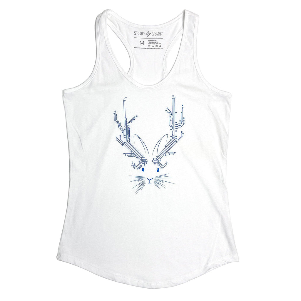 Jackalope Womens Tank (White)