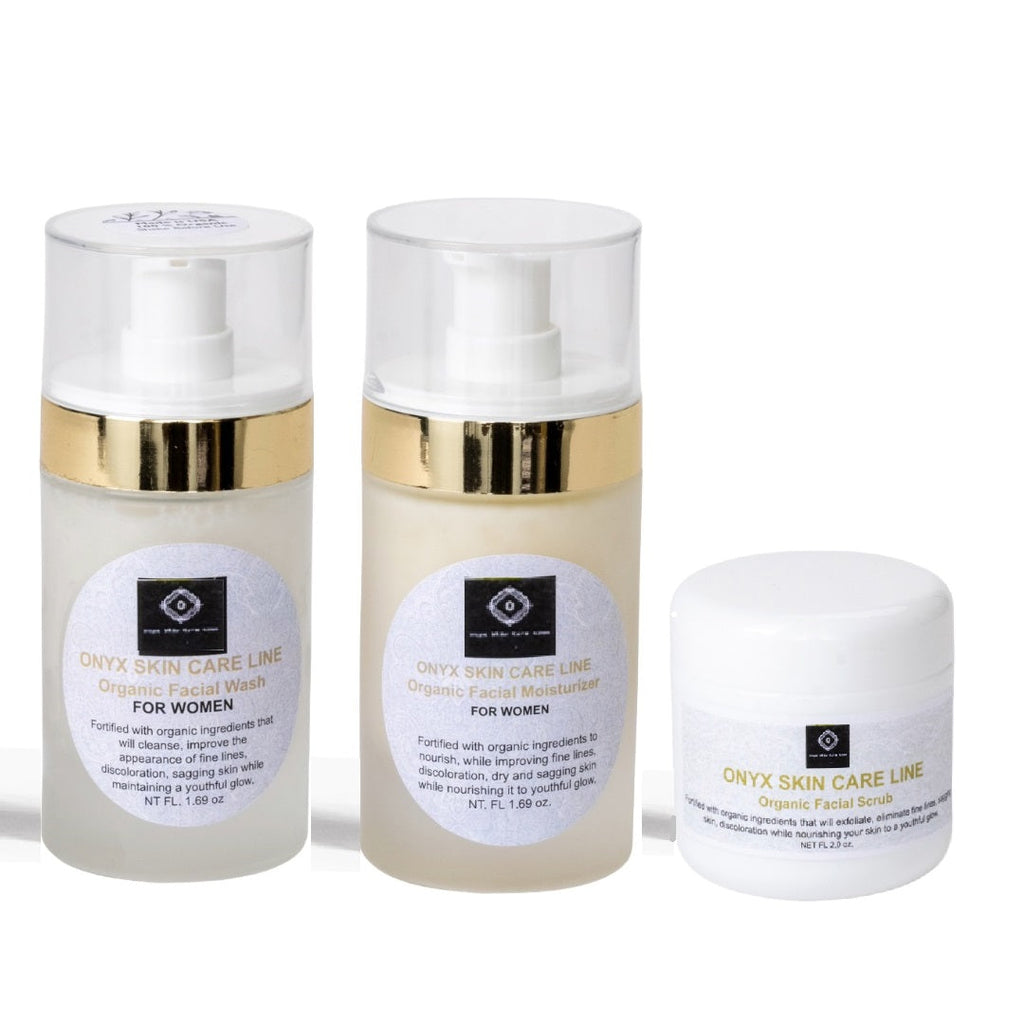 Three Step Facial Renewal System For Dry Skin Wash, Moisturizer & Scrub - For WOMEN