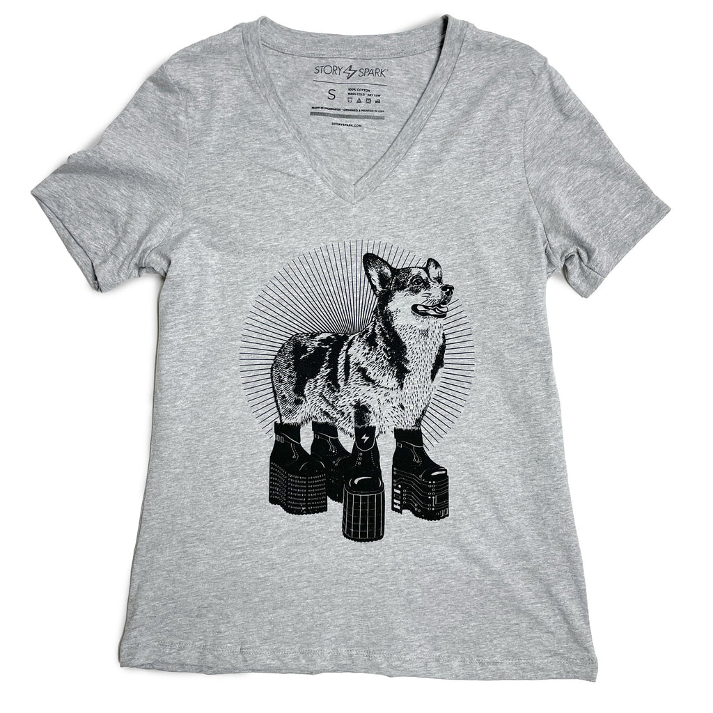Platform Corgi Womens T-shirt